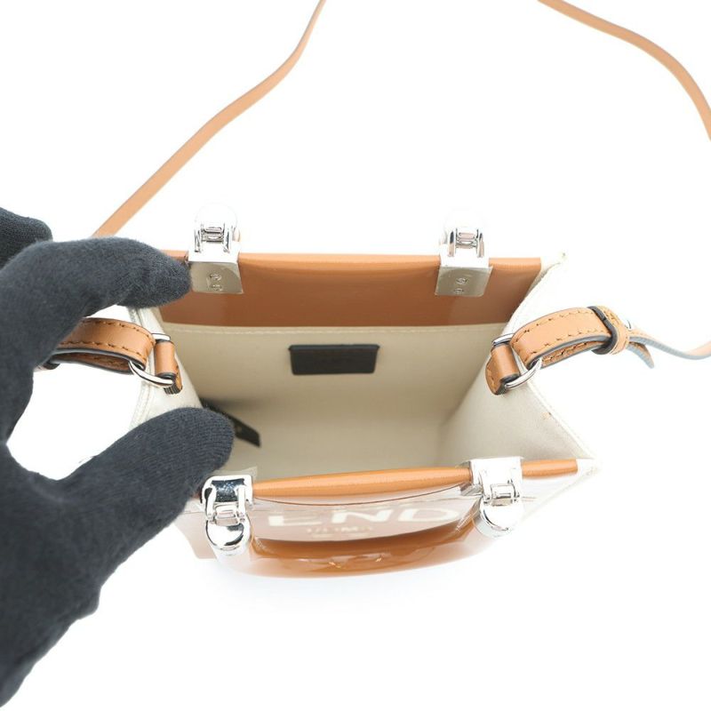 フェンディ ハンドバッグ サンシャイン ショッパー ミニ キャンバス 8BS051 2wayショルダーバッグ