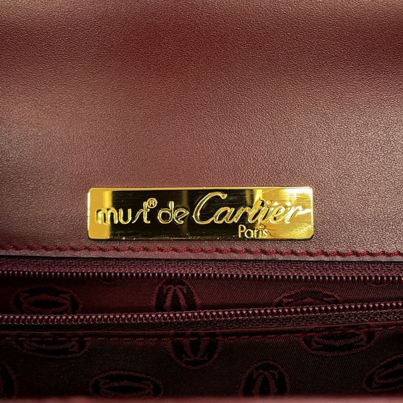 カルティエ ハンドバッグ マストライン レザー Cartier