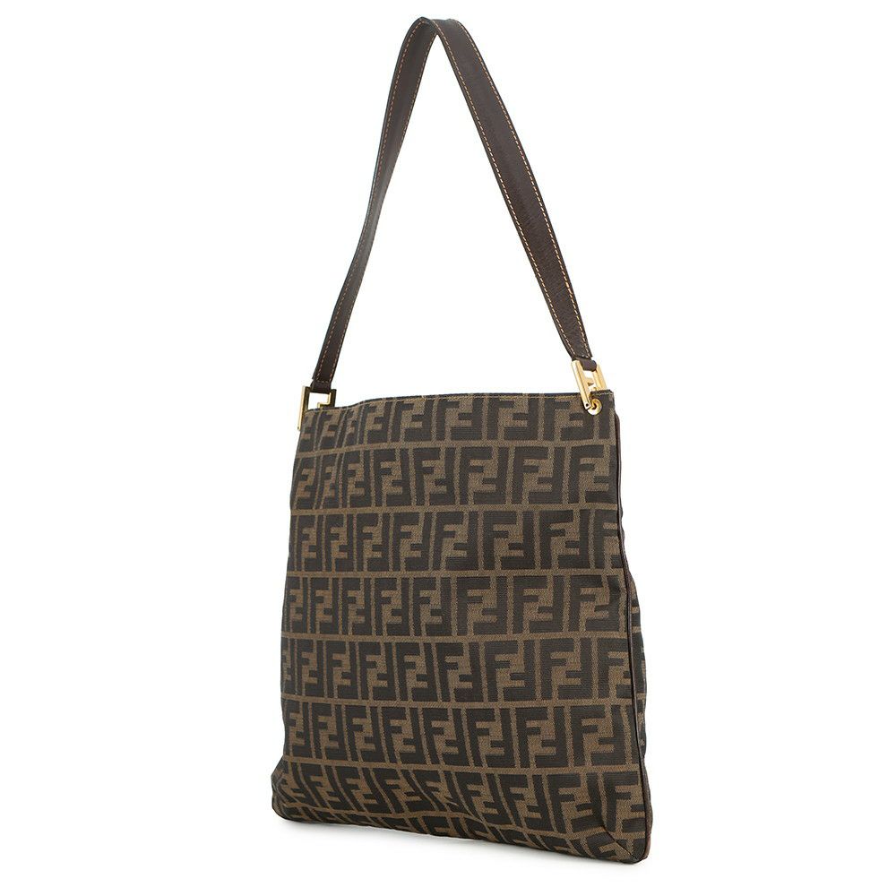 フェンディ ショルダーバッグ ズッカ柄 キャンバス/レザー 15082 FENDI ワンショルダーバッグ