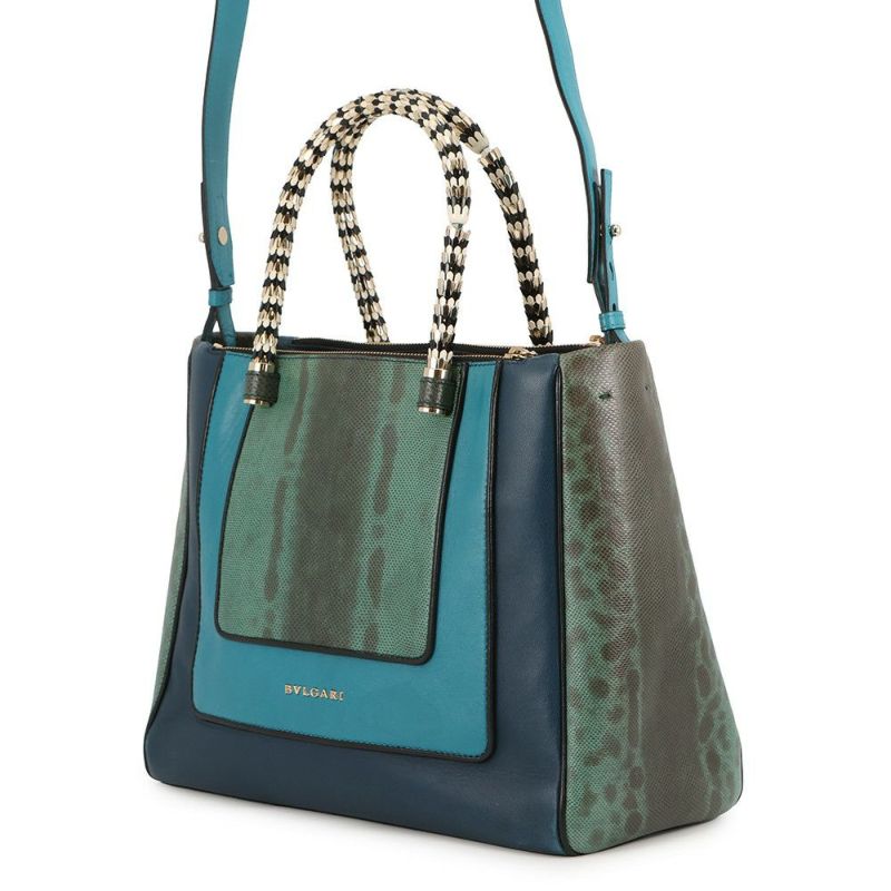 ブルガリ ハンドバッグ セルペンティ スカリエ パイソン BVLGARI 2way
