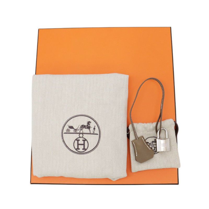 エルメス ボディバッグ ケリー アッカドPM エトゥープ/シルバー金具 トゴ W刻印 メンズ