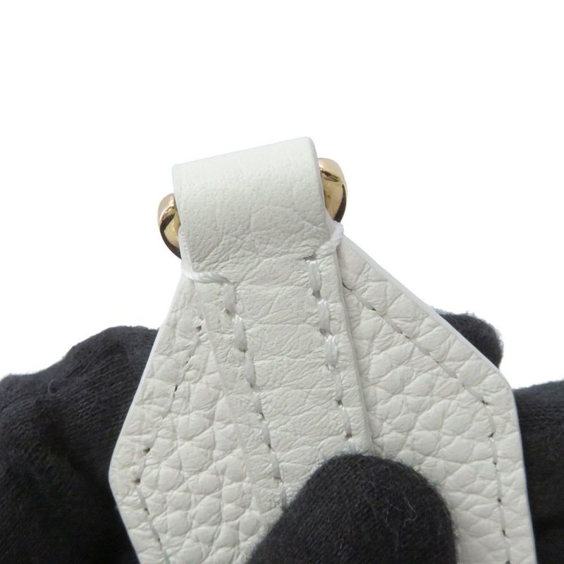 ルイヴィトン ハンドバッグ トリヨンレザー/パイソン カプシーヌMINI N98477 LOUIS VUITTON 2way 白