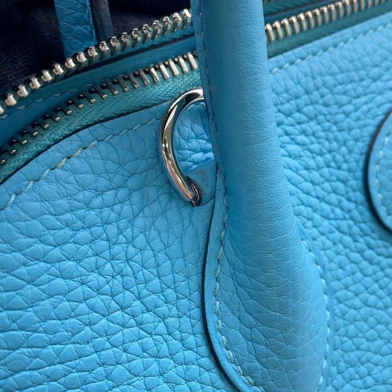 エルメス ハンドバッグ ボリード31 ブルーデュノール/シルバー金具 トリヨンクレマンス D刻印 ２wayショルダー