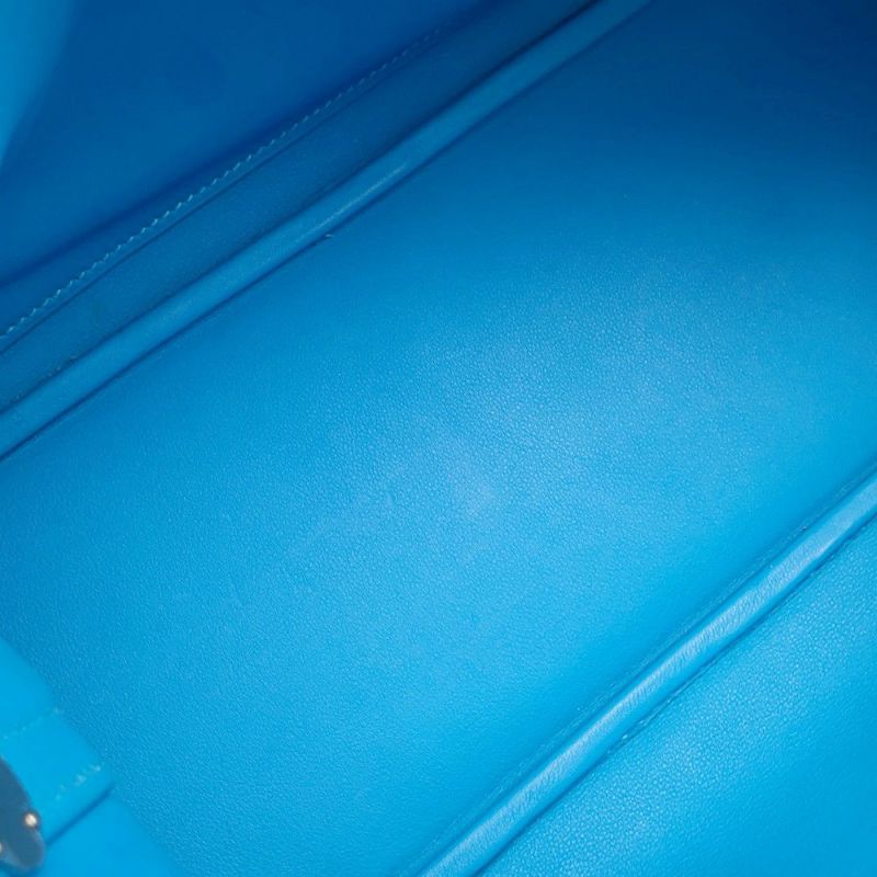 エルメス ハンドバッグ ボリード31 ブルーデュノール/シルバー金具 トリヨンクレマンス D刻印 ２wayショルダー