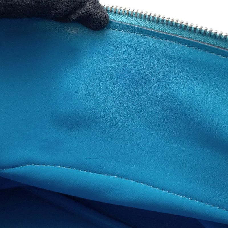 エルメス ハンドバッグ ボリード31 ブルーデュノール/シルバー金具 トリヨンクレマンス D刻印 ２wayショルダー