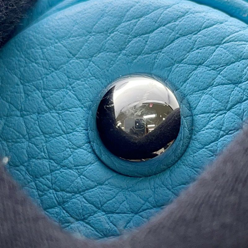 エルメス ハンドバッグ ボリード31 ブルーデュノール/シルバー金具 トリヨンクレマンス D刻印 ２wayショルダー