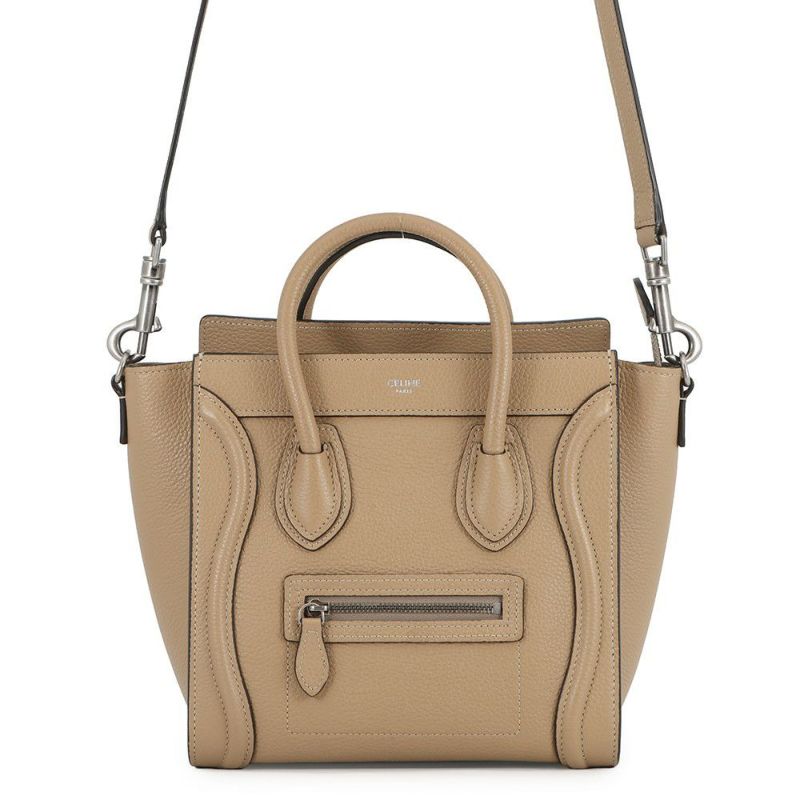 セリーヌ ハンドバッグ ラゲージ ナノ ショッパー レザー 189243 CELINE 2wayショルダーバッグ