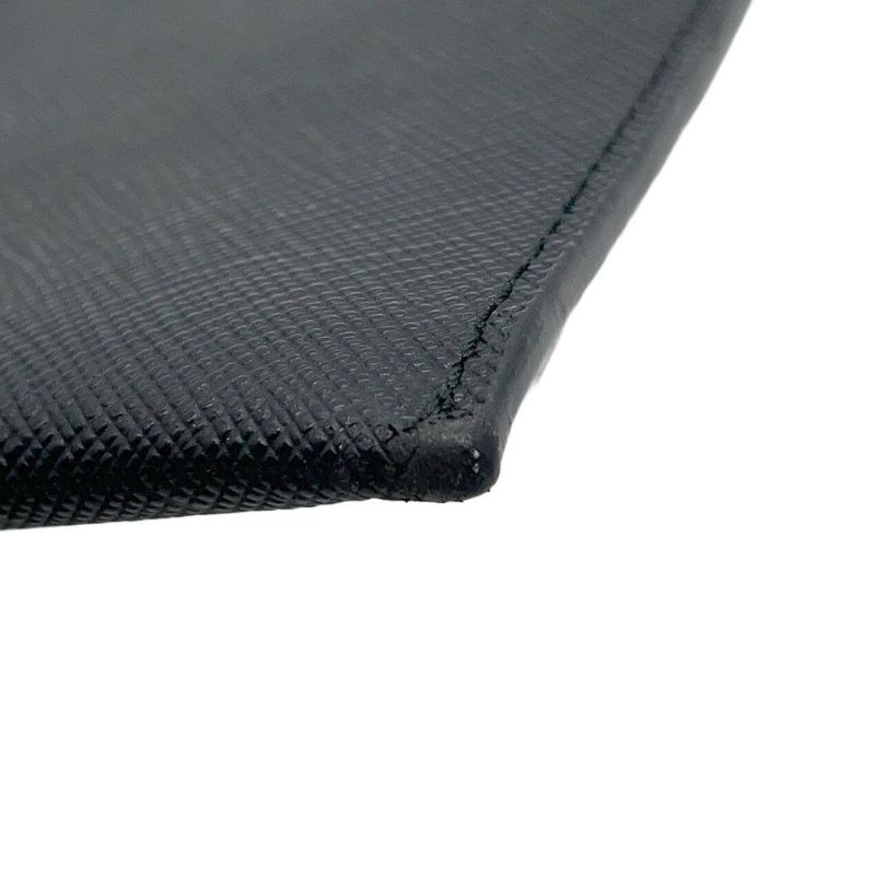 プラダ クラッチバッグ ロゴ サフィアーノ レザー 2NH05V PRADA ポーチ 黒