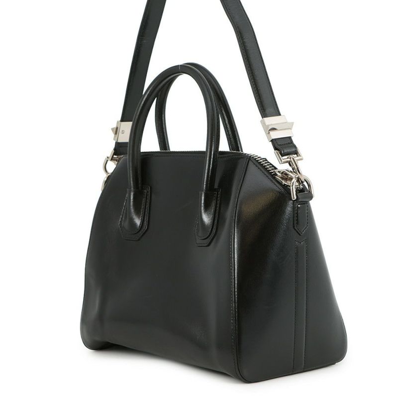 ジバンシー ハンドバッグ アンティゴナ レザー GIVENCHY 2way 黒