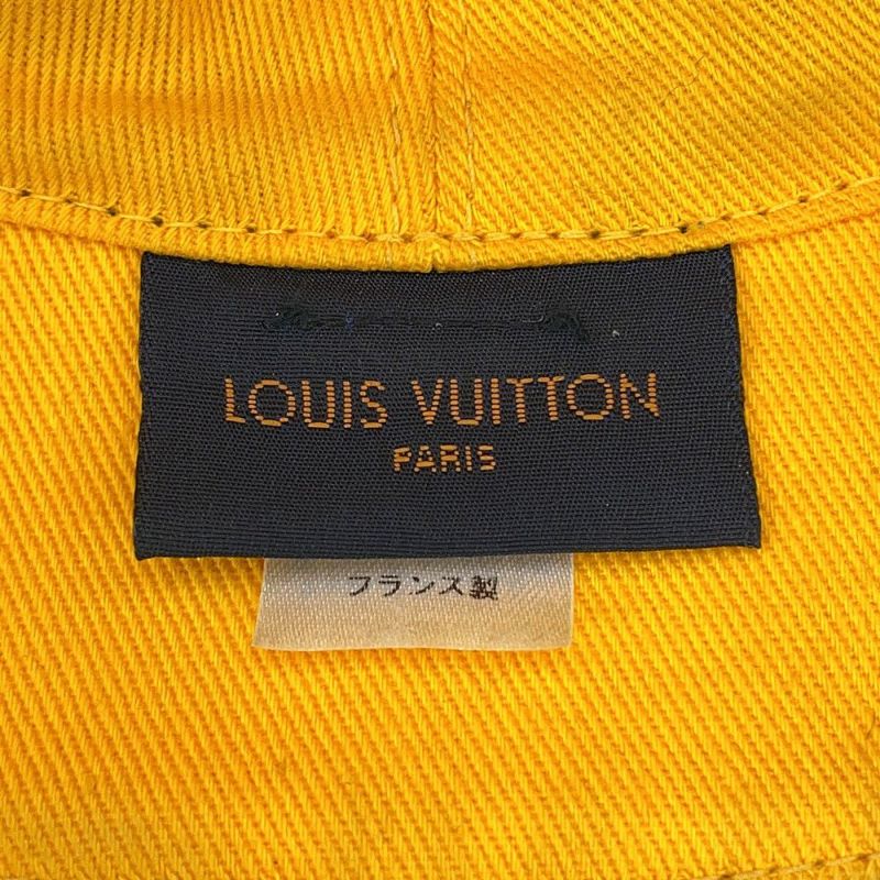 ルイヴィトン ハット リバーシブル バケットハット サイズ58 M76208 LOUIS VUITTON 帽子 黒 ブラック