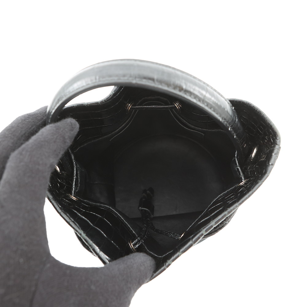 バレンシアガ ショルダーバッグ エブリデイ ドローストリング バケットバッグXS 638342 BALENCIAGA 2way 黒