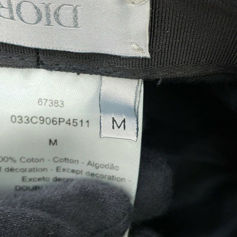 クリスチャン・ディオール バケットハット ピータードイグ コットン サイズM 033C906P4511 Christian Dior 黒 帽子
