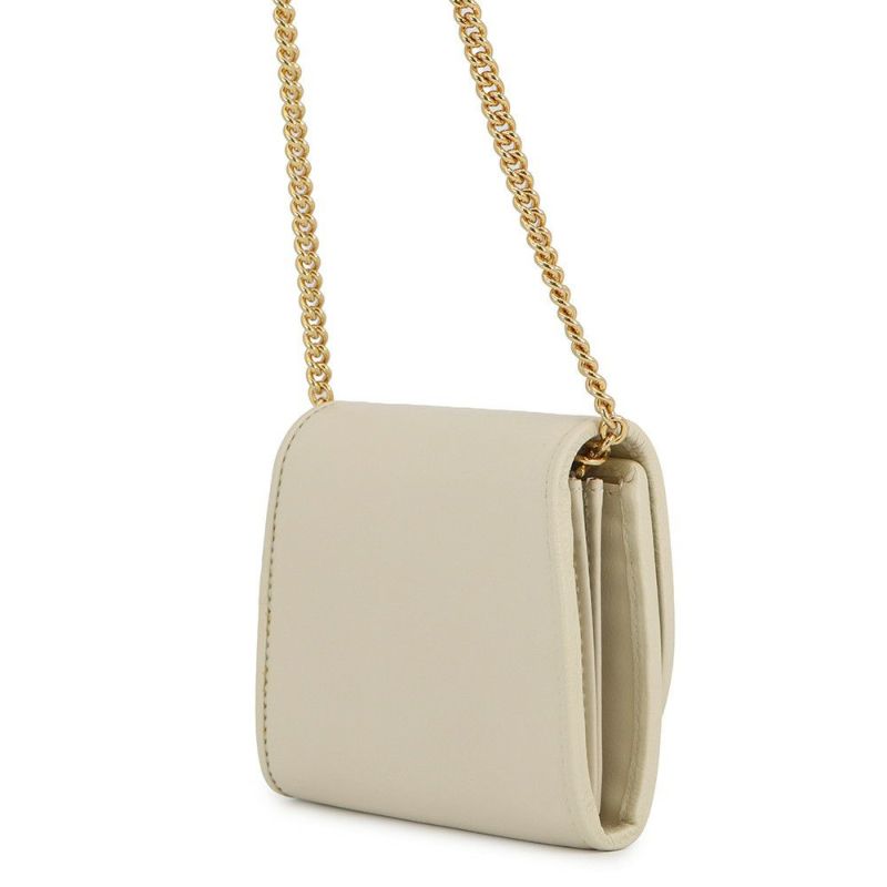 グッチ チェーンウォレット レザー ブロンディ  インターロッキングG ミディアム 725219 GUCCI 財布 白