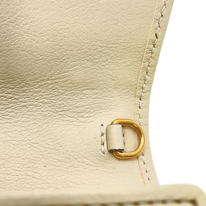 グッチ チェーンウォレット レザー ブロンディ  インターロッキングG ミディアム 725219 GUCCI 財布 白