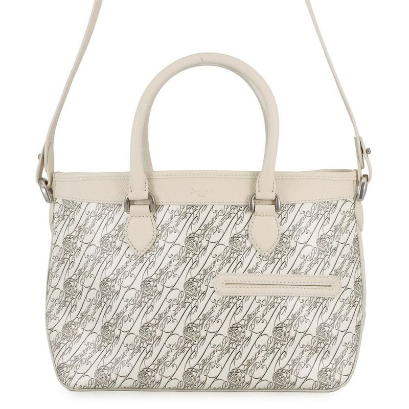 ベルルッティ ハンドバッグ トゥジュール トワル・マルブフ XS Berluti 10周年記念日本限定モデル 白 2way