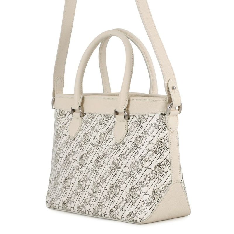 ベルルッティ ハンドバッグ トゥジュール トワル・マルブフ XS Berluti 10周年記念日本限定モデル 白 2way