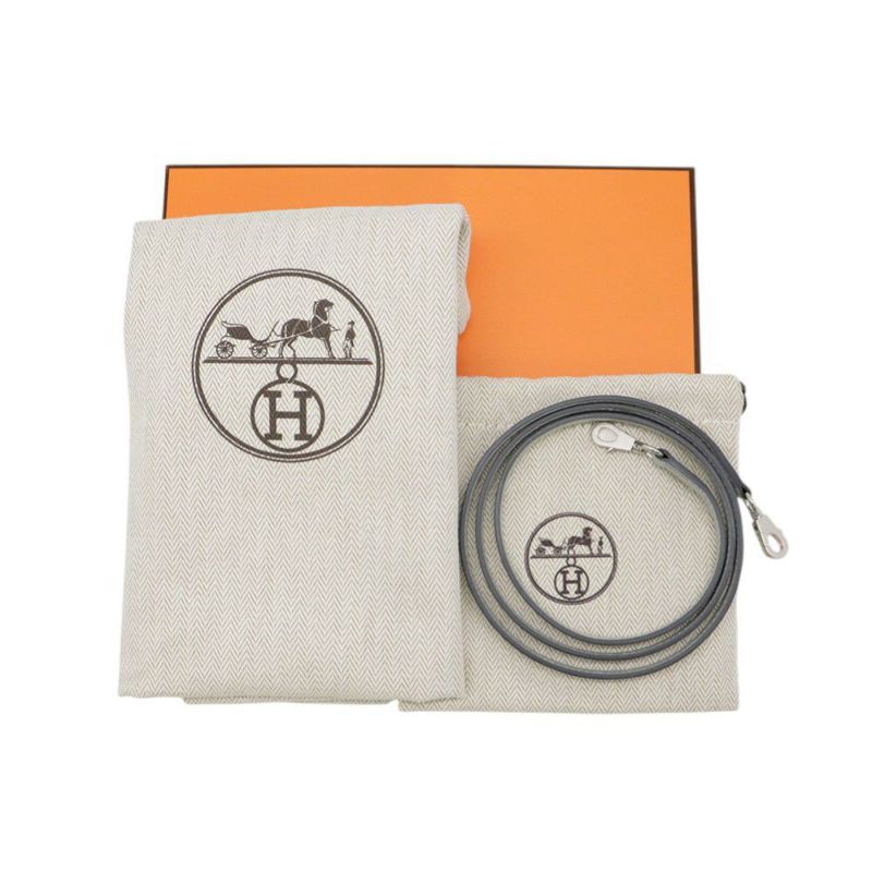 エルメス ハンドバッグ ミニケリー2 外縫い アルジャン/シルバー金具 シェブルシャムキラ K刻印