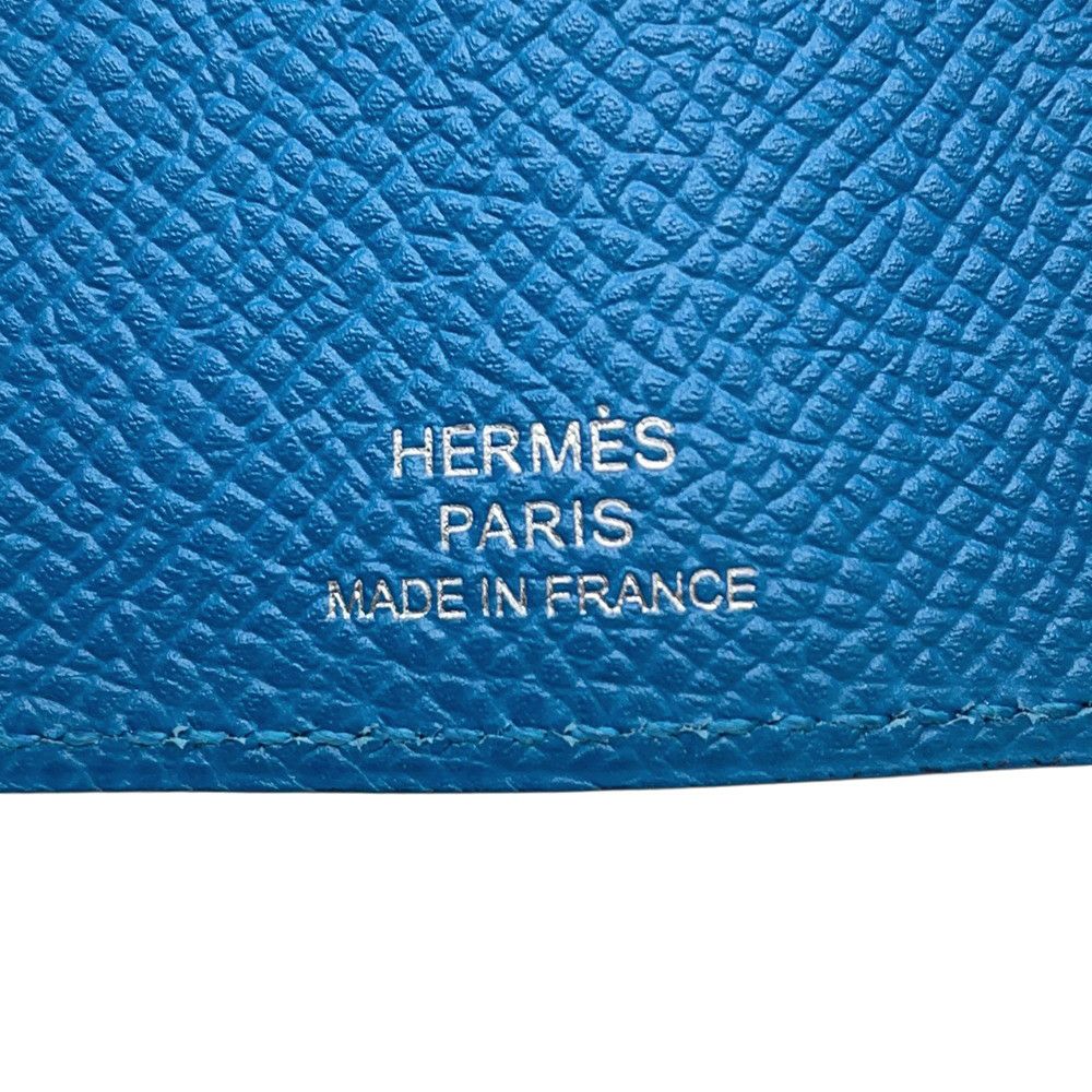 エルメス 4連キーケース ベアン ブルーゼリージュ/シルバー金具 エプソン C刻印