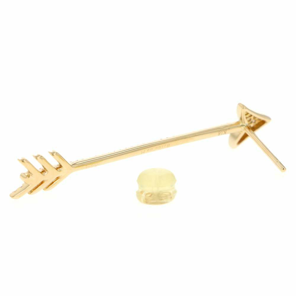 ビジュードエム ピアス キューピット ダイヤモンド 計0.16ct K18YGイエローゴールド Bijou de M ジュエリー 片耳用