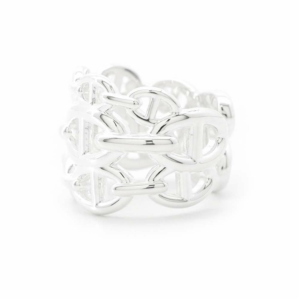 エルメス リング シェーヌダンクル アンシェネGM Enchainee SV925シルバー リングサイズ56 HERMES 指輪 ジュエリー