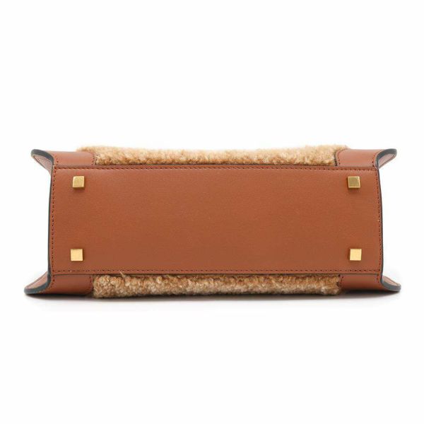 ヴァレンティノ・ガラヴァーニ ハンドバッグ Vロゴ ムートン VALENTINO 2wayショルダーバッグ