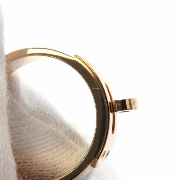 エルメス リング ケリーPM ダイヤモンド 4P 計0.02ct K18PGピンクゴールド リングサイズ50 HERMES ジュエリー 指輪