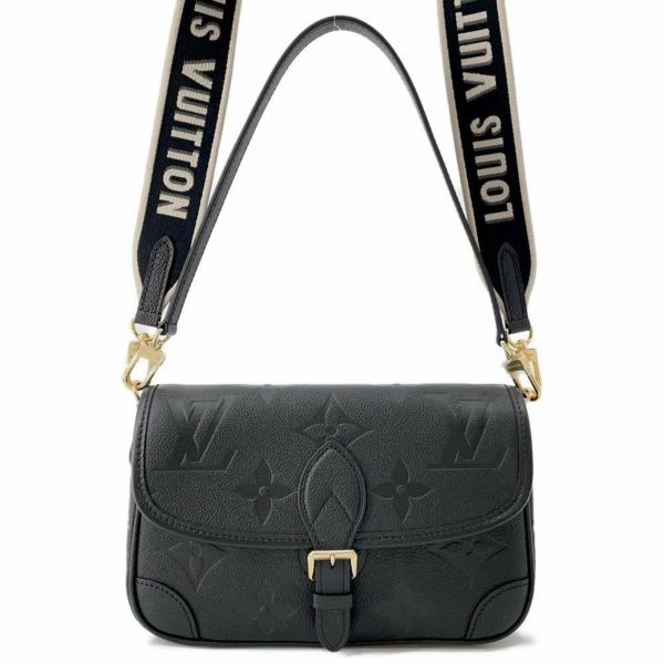 ルイヴィトン ショルダーバッグ モノグラム・アンプラント ディアヌ M46386 LOUIS VUITTON 2way 黒 ブラック