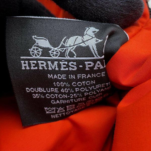 エルメス ポーチ ボリードポーチ ミニ ブラック/シルバー金具 キャンバス HERMES 黒