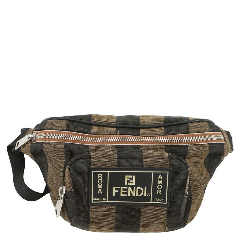 フェンディ ボディバッグ ペカンストライプ ウエストバッグ 7VA446 FENDI ウエストポーチ バッグ