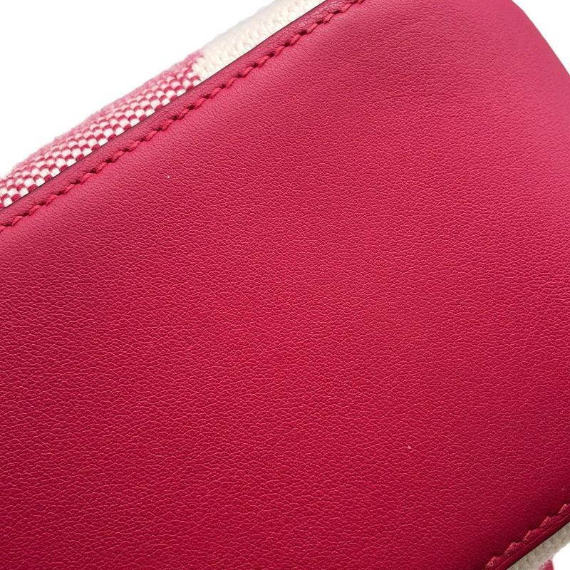 エルメス トートバッグ H・アン・ビエPM フランボワーズ トワルアッシュ/スイフト Z刻印 ２wayショルダー