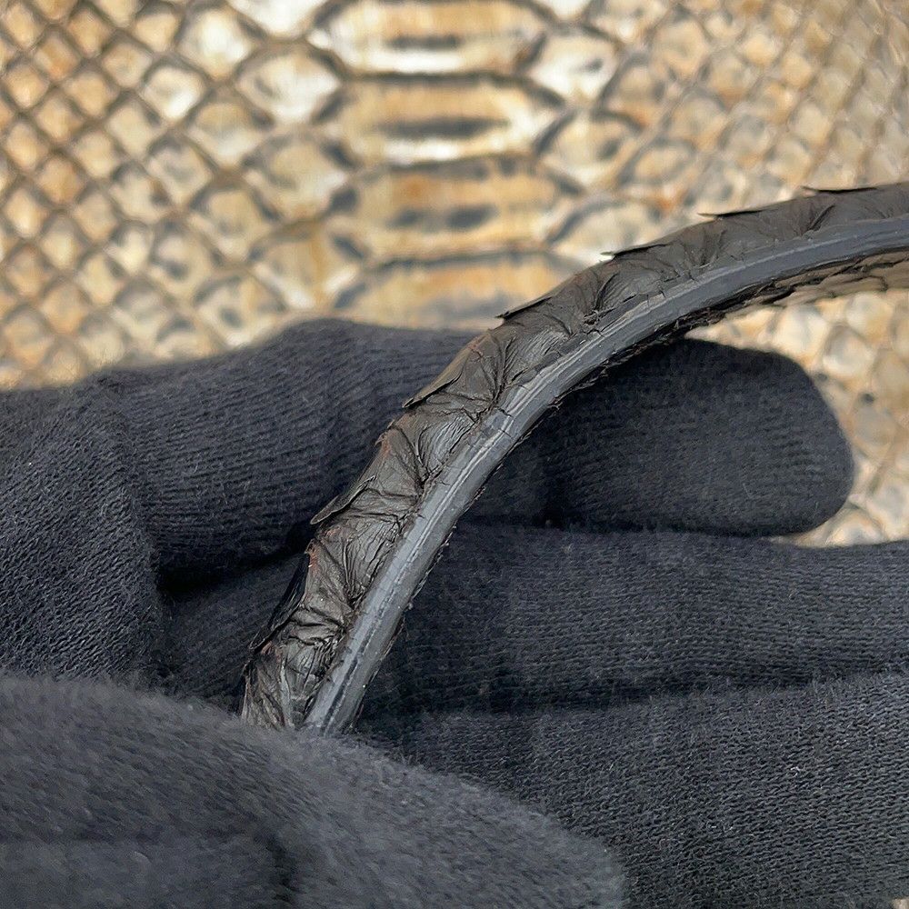 ジミーチュウ チェーンショルダーバッグ フラップバッグ パイソン JIMMY CHOO