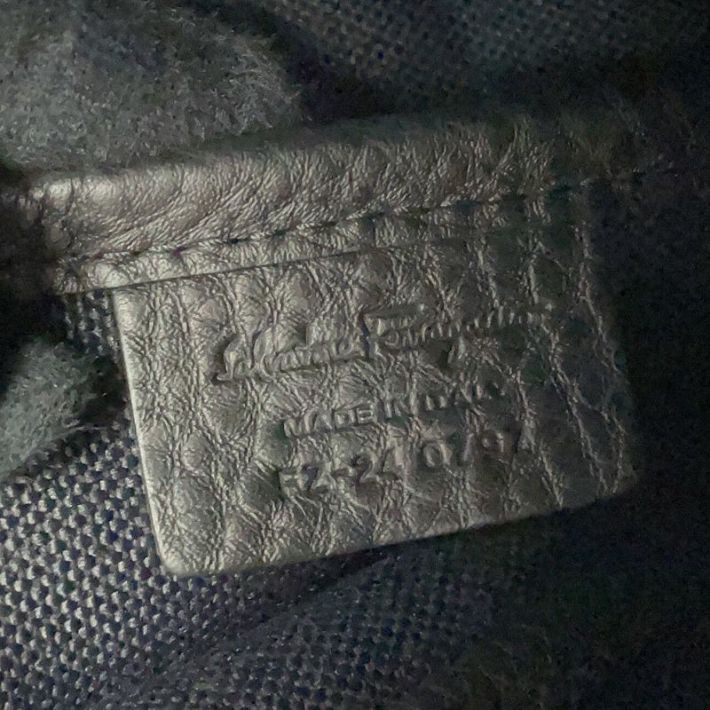 サルヴァトーレ・フェラガモ トートバッグ キャンバス レザー 240797 Ferragamo 黒