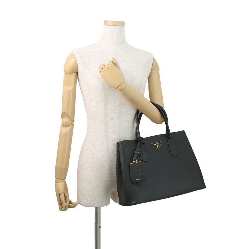 プラダ トートバッグ ドゥーブレ ミディアム サフィアーノ レザー 1BG775 PRADA 2wayショルダーバッグ