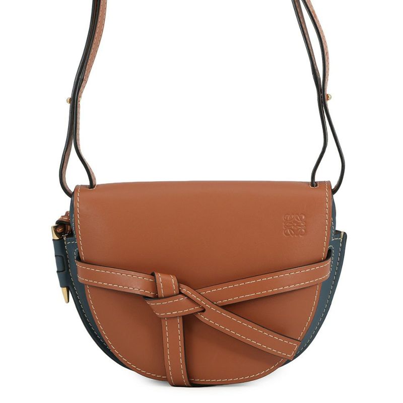 ロエベ ショルダーバッグ ゲートバッグ スモール レザー ラフィア 321.54.T20 LOEWE バッグ