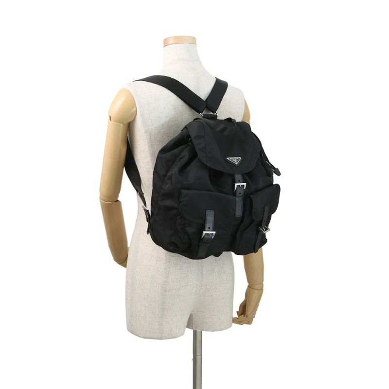プラダ リュック  バックパック ミディアム Re-Nylon ナイロン 1BZ811 PRADA リュックサック 黒