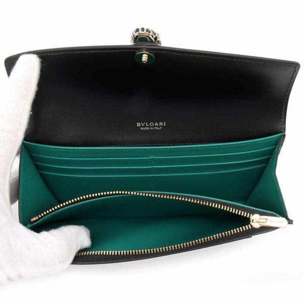 ブルガリ 長財布 セルペンティ フォーエバー ラージウォレット カーフ