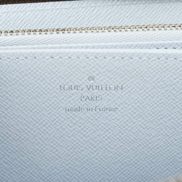 ルイヴィトン 長財布 モノグラム ジッピー・ウォレット M11776 LOUIS VUITTON ウォッシュド・ブルー