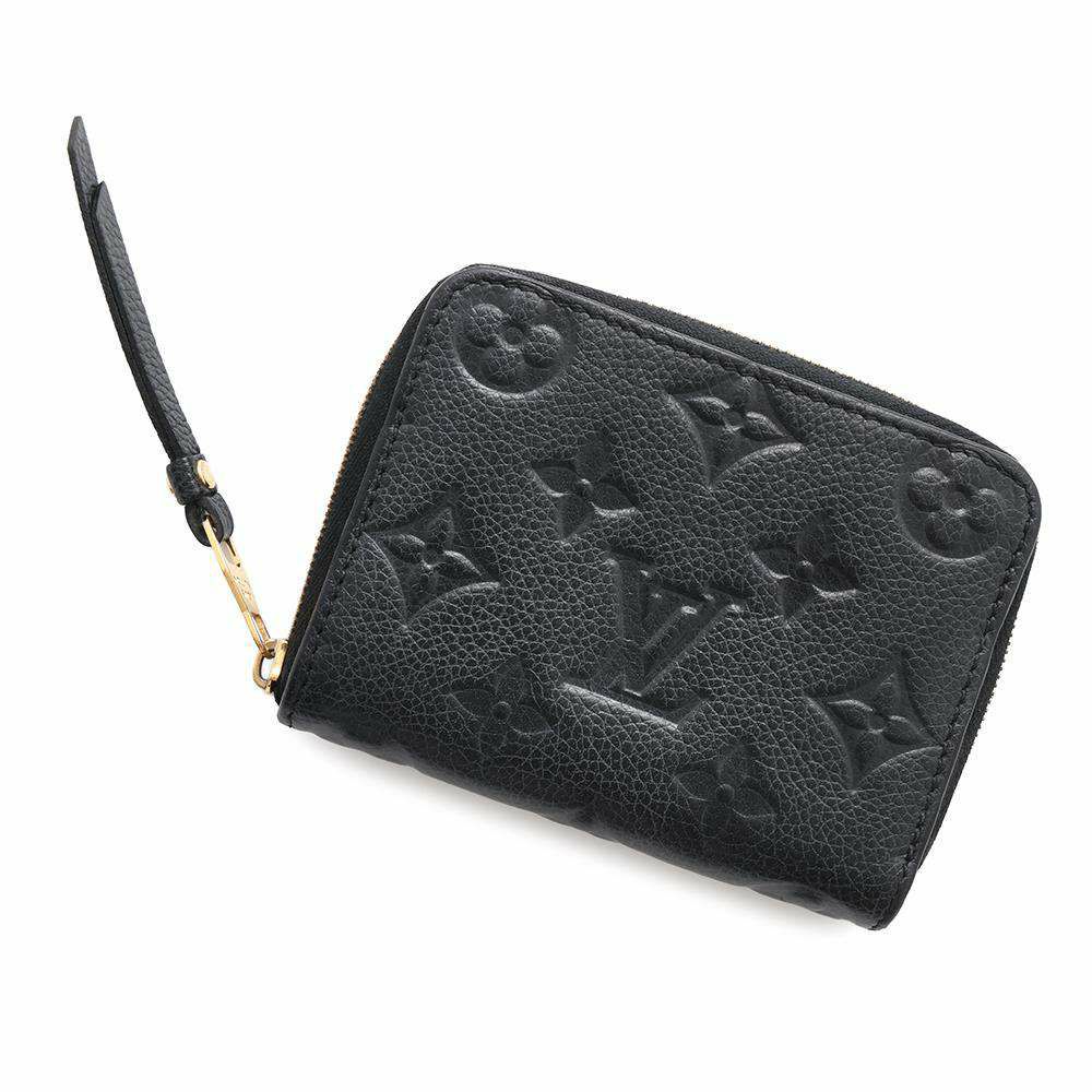 ルイヴィトン コインケース モノグラム・アンプラント ジッピー・コインパース M60574 小銭入れ 黒 ブラック ラウンドファスナー