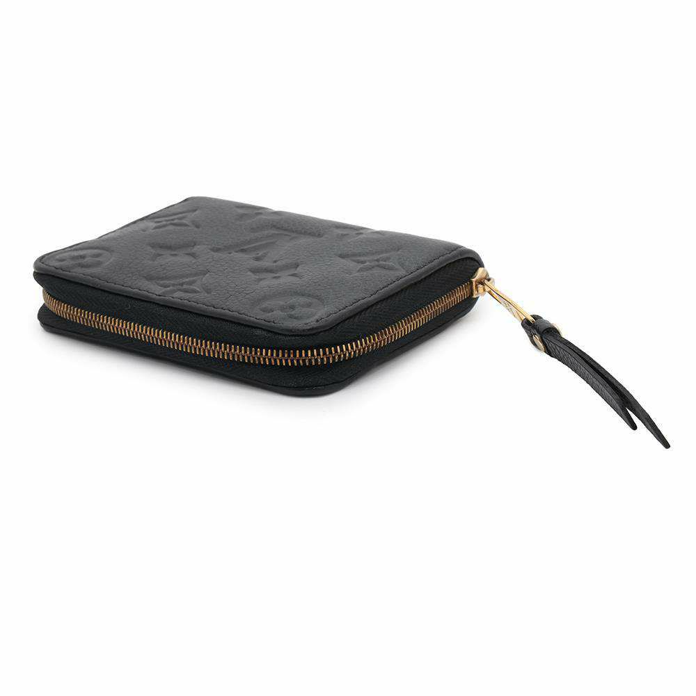 ルイヴィトン コインケース モノグラム・アンプラント ジッピー・コインパース M60574 小銭入れ 黒 ブラック ラウンドファスナー