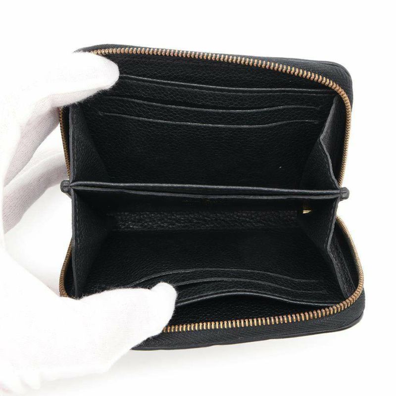 ルイヴィトン コインケース モノグラム・アンプラント ジッピー・コインパース M60574 小銭入れ 黒 ブラック ラウンドファスナー