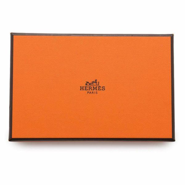 エルメス カードケース カルヴィ ブラック エプソン W刻印 HERMES 名刺入れ 黒