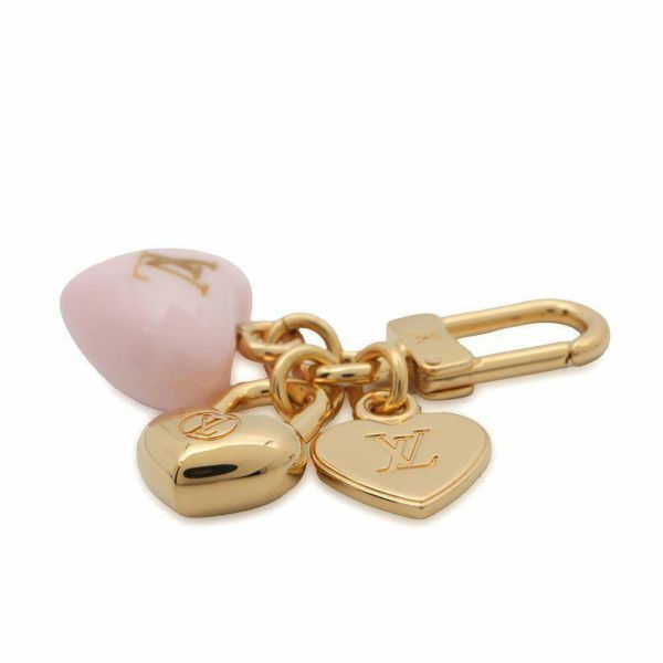 ルイヴィトン キーホルダー マイクロ チャーム・LV ハート M01554