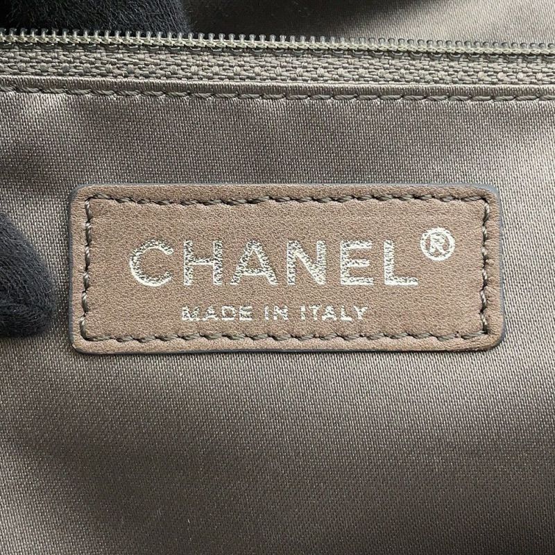 シャネル チェーントートバッグ ポートベロー ココマーク マトラッセ ヴィンテージレザー/ストロー A46153 CHANEL 黒