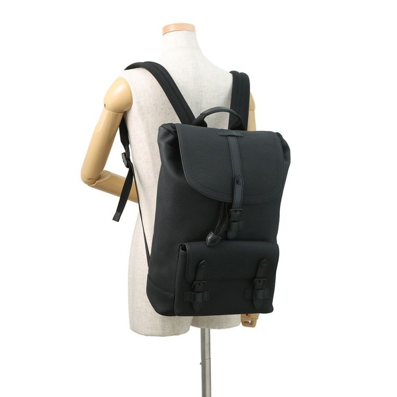 ルイヴィトン リュック トリヨンレザー クリストファー・スリムバックパック M58644 LOUIS VUITTON ヴィトン バッグ 黒 ブラック