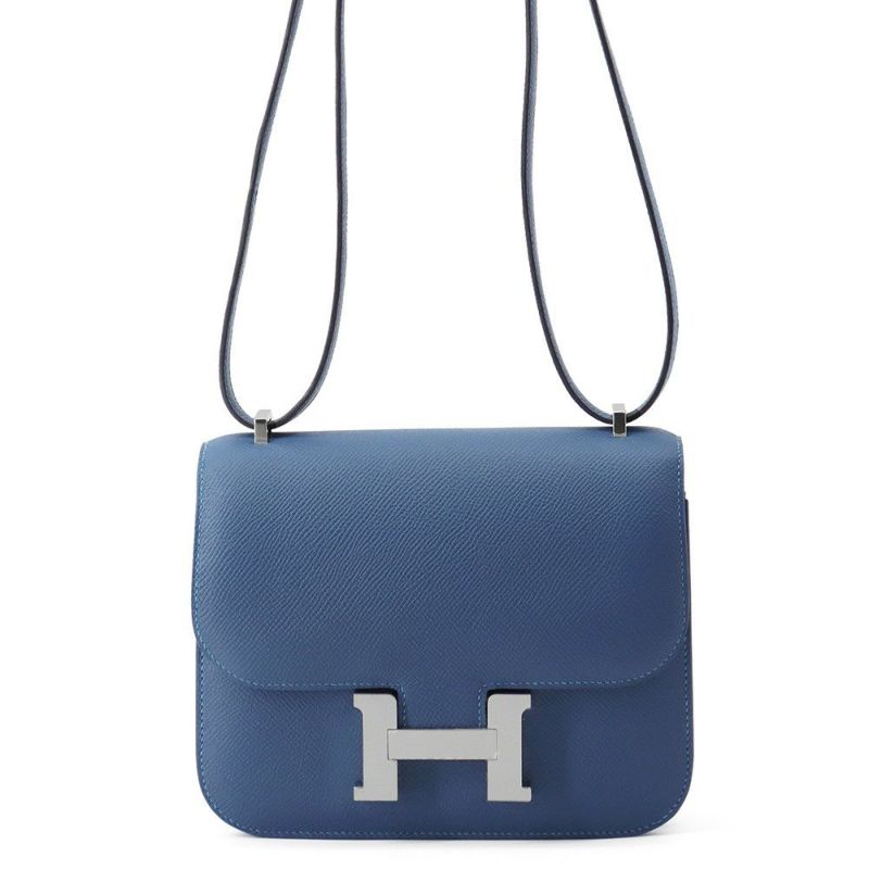 エルメス ミニ コンスタンス3 ミロワール ブルータラサ/シルバー金具 エプソン K刻印