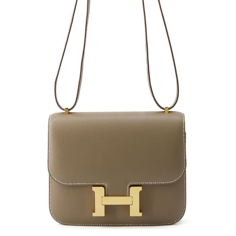 エルメス ミニ コンスタンス3 ミロワール エトゥープ/ゴールド金具 エプソン W刻印