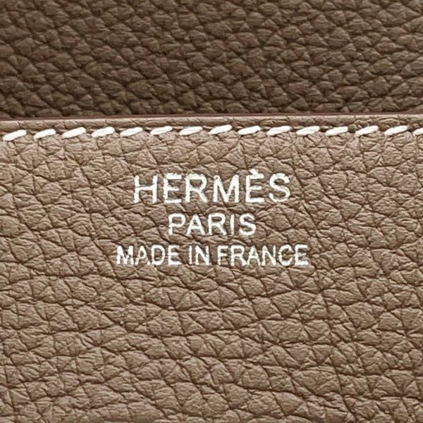 エルメス バーキン35 エトゥープ/シルバー金具 トゴ K刻印 HERMES Birkin ハンドバッグ