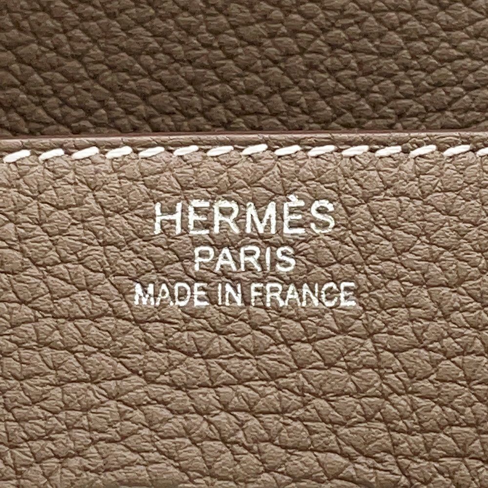 エルメス バーキン35 エトゥープ/シルバー金具 トゴ K刻印 HERMES Birkin ハンドバッグ