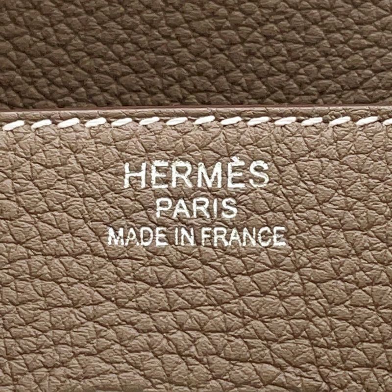エルメス バーキン35 エトゥープ/シルバー金具 トゴ K刻印 HERMES Birkin ハンドバッグ
