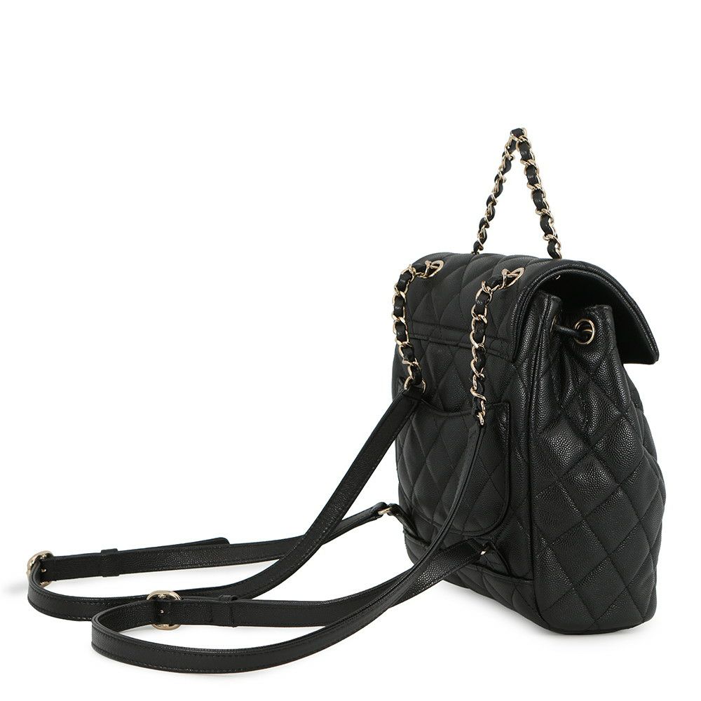 シャネル リュック マトラッセ ココマーク キャビアスキン AS4058 CHANEL バッグ バックパック 黒